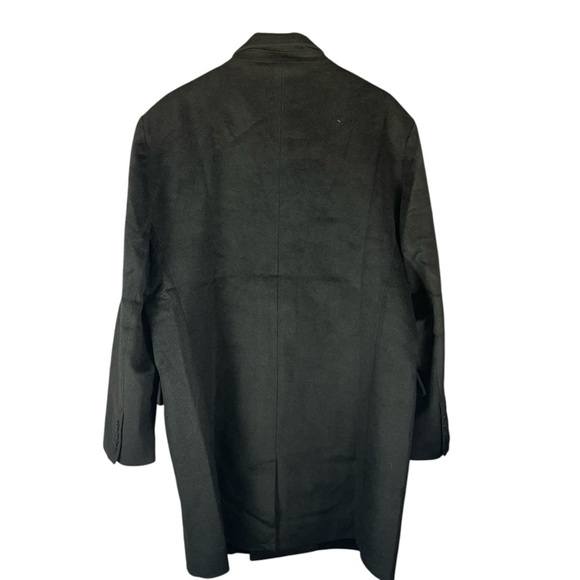 NEW Stafford Wool-blend Double-Breasted Topcoat XL Olive Green - Picture 6 of 16